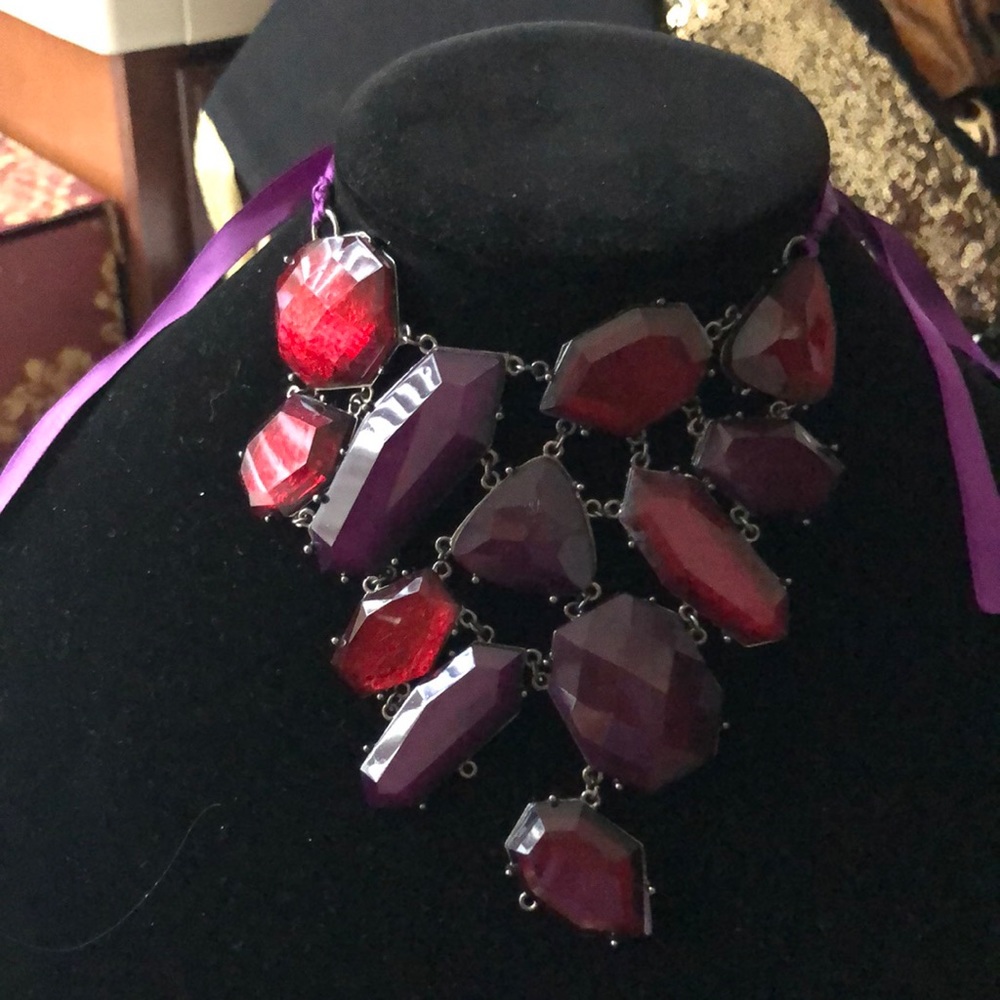 Plum Stone Necklace